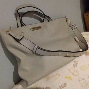 New grey Topshop Shopper faux leather bag in size large